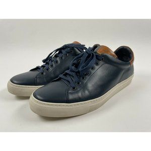 Good Man Brand Edge Lo Sneakers Shoes Blue Leather Size 11.5